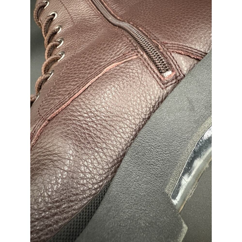 Coach New York Citysole Leather Boots Oxblood Men Size 13 Signature Rare - Picture 12 of 16
